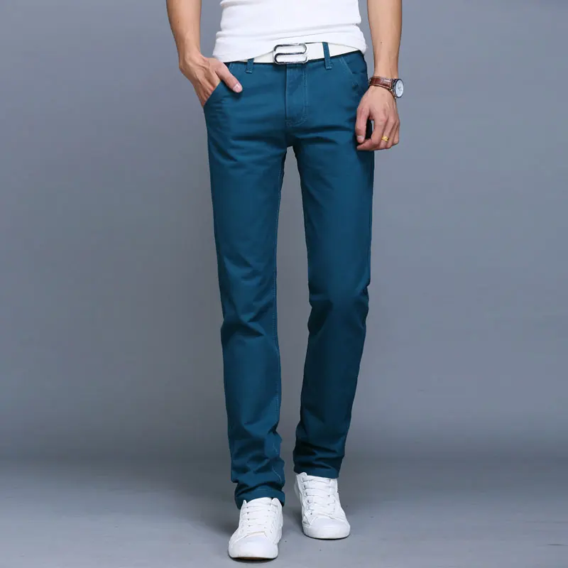 New-Fashion-Mens-Straight-Cargo-Pants-Chinos-Men-Casual-Slim-Fitness ...