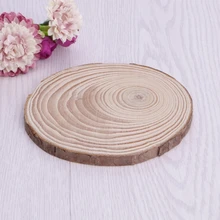 Натуральное дерево ломтики тарелка круглая деревянная фишка диск для DIY ремесло орнамент