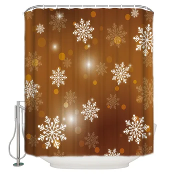

Snow Flower Winter Christmas Bathroom Shower Curtains Bathroom Accessories Shower Curtain Sets Shower Curtains Childrens Modern