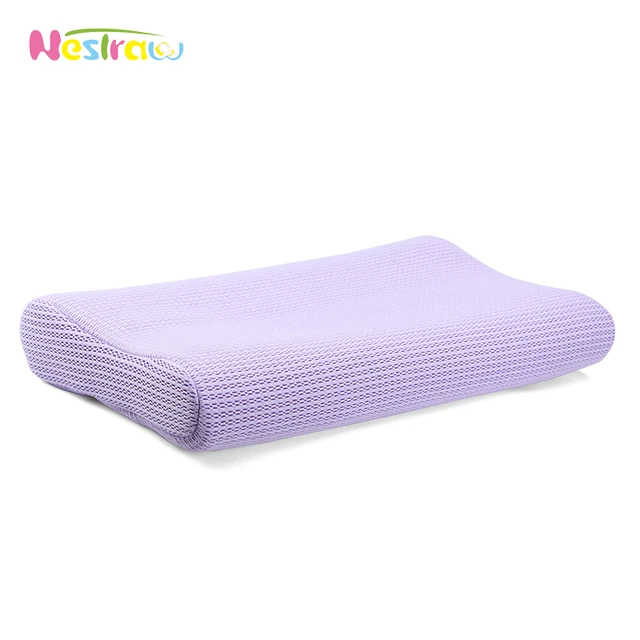 Nestraw Baby Breathable Pillows Total Washable Infant Neck Support Memory Fiber Pillow Infant