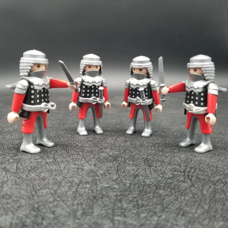 

1Pcs Playmobil Saddle Warrior Soldier Knight Action Figures Child Model Doll Building Block Role Play Toy X145