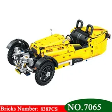 Winner 838 шт 7065 Technic серия трехколесные классические машины Строительные кирпичи блоки игрушки для детей Подарки