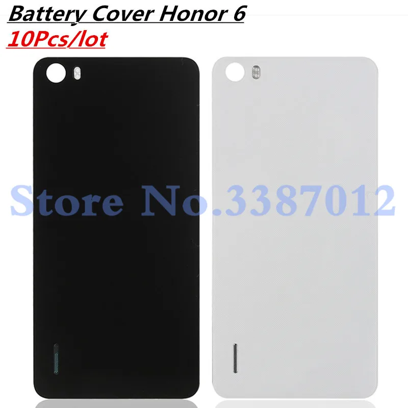10Pcs/lot 5.0 inches Glass Back Housing For Huawei Honor 6 Cover Case Battery Rear Door with Adhesive Replacement Parts | Мобильные