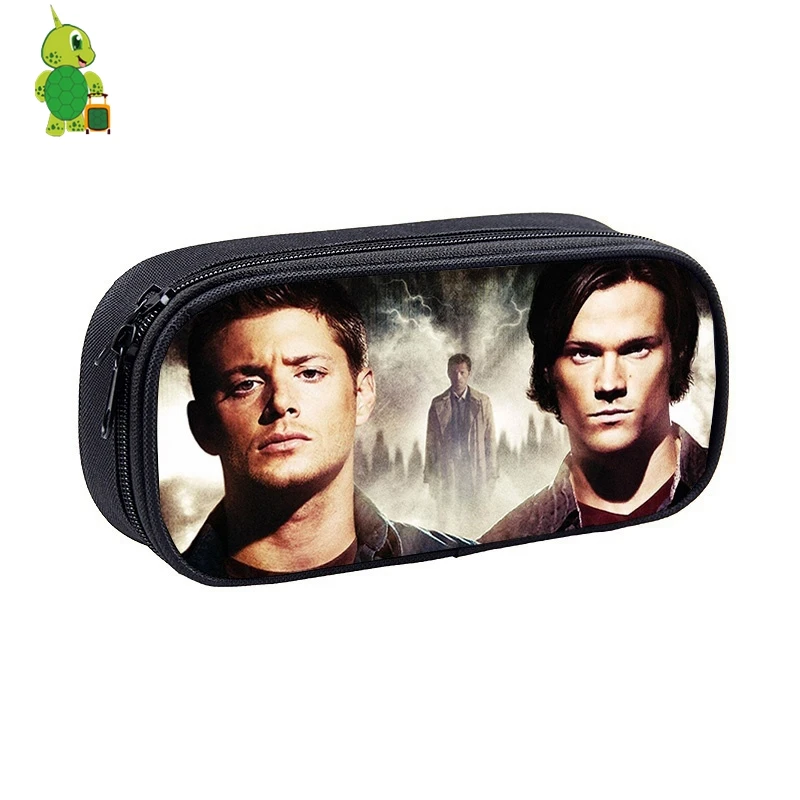 Сверхъестественное Винчестер Bros Sam Dean, косметические Чехлы, держатель для карандашей, Детские Канцелярские Принадлежности для мальчиков и девочек, школьные принадлежности, кошельки, косметичка - Цвет: 11