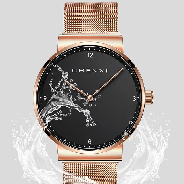 Fashion CHENXI Brand Women Man Lovers Casual Minimalism Watch Quartz Wristwatch Fashion CHENXI Brand Women Man Lovers Casual Minimalism Watch Quartz Wristwatch