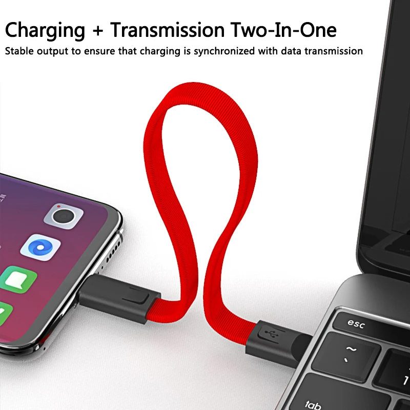 NOHON портативный брелок USB кабель для iPhone Micro type C 8pin зарядный кабель синхронизации данных Быстрая зарядка для Android Xiaomi samsung