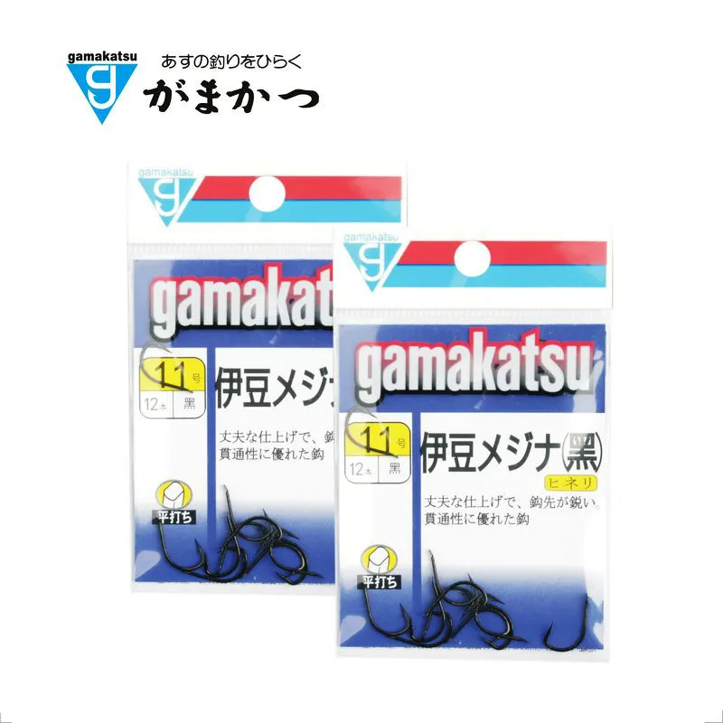 

Hot selling 6pcs/lot Japanese media nano Gamakatsu Izu (black) strong sharp barbed hook