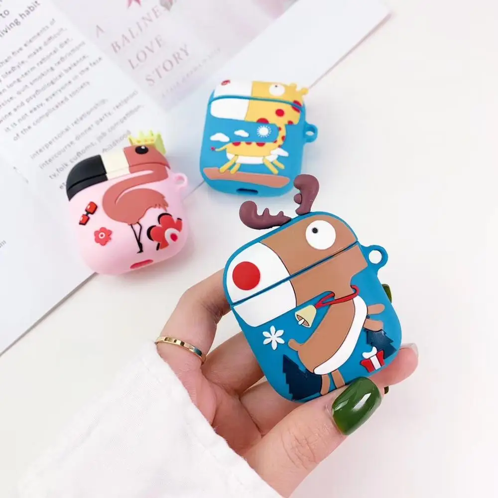 

Silicone Earphone Case For AirPods Case Cartoon Headphone Case For Apple Airpods 2 Case Cover For Air Pods Earpods Accessories