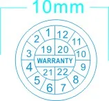 

factory -free shipping Fragile stickers Warranty label Tear is invalid Product labeling void sticke 5000pcs/lot 1 cm in diameter