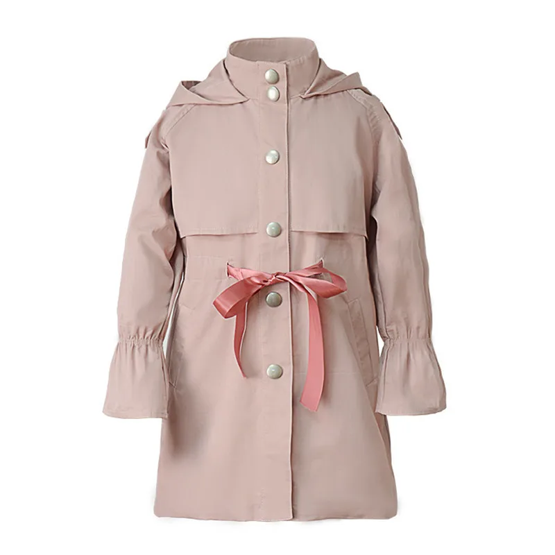 

Baby Girl Clothes Spring Jacket Long Coat English Style Hoodies Jackets For Girls Children Windbreaker Outerwear Casaco Menina