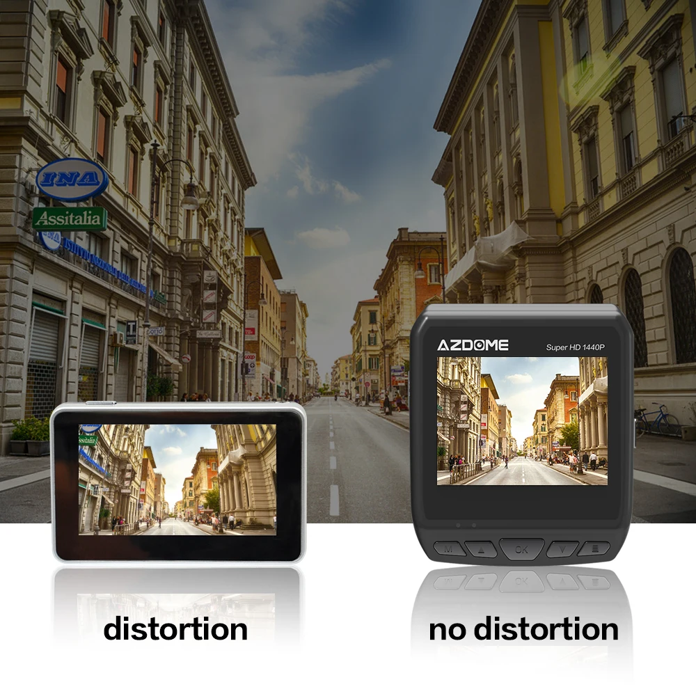  AZDOME DAB211 Ambarella A12 2560x1440P Super HD Car DVR Dashboard Camera Video Recorder Loop Record