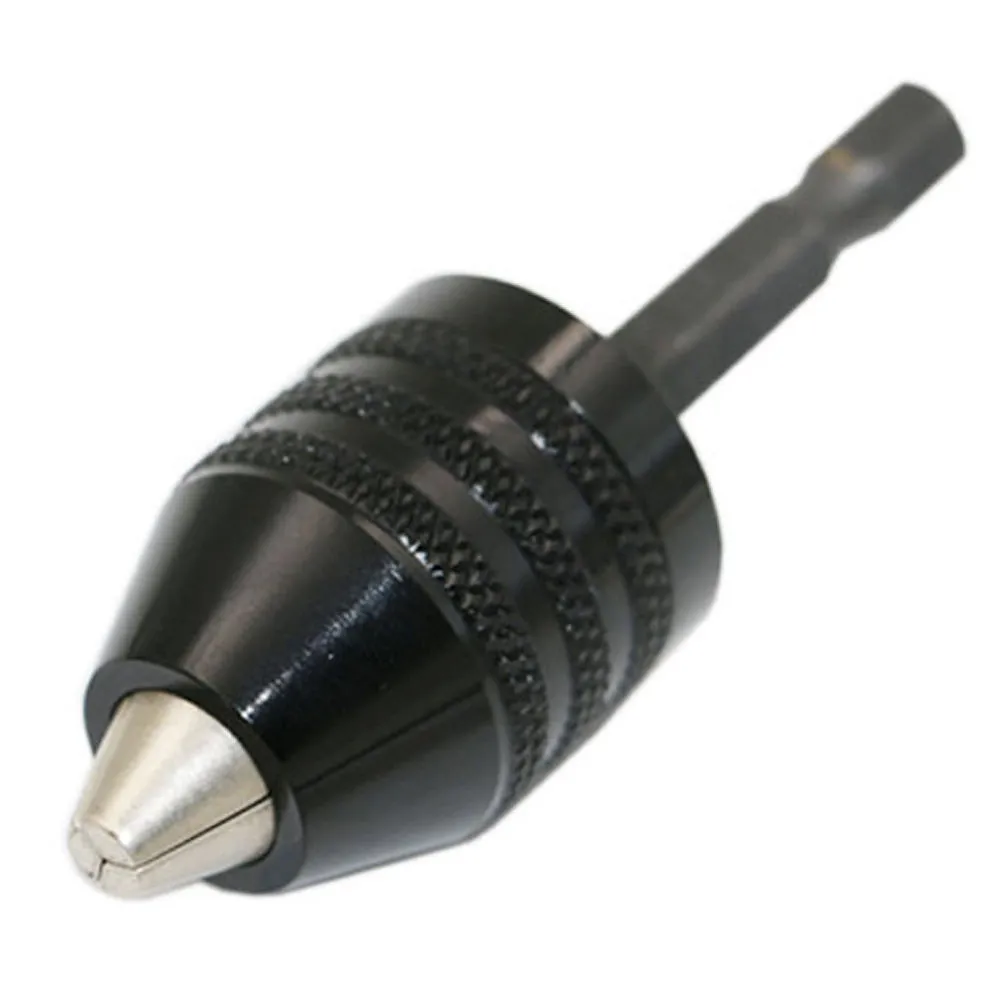 Universal 1/4Inch Hex Shank Keyless Drill Chuck Quick Change Adapter 0.