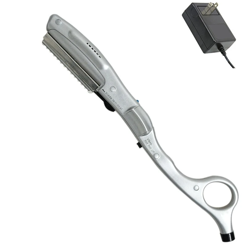 Электрическая бритва для волос, Ультразвуковая Горячая вибрационная нагревательная Бритва для стрижки человеческих волос, инструмент для наращивания волос