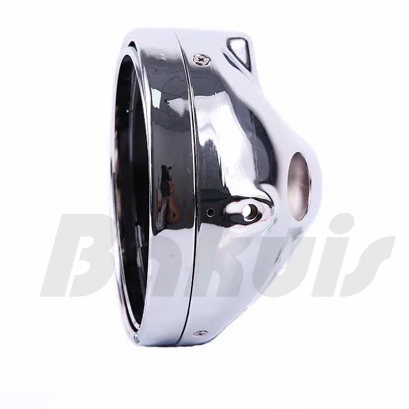 

7 Inch Motorcycle Front Daymaker Projector LED Headlight Chrome Housing Bucket For Harley Yamaha Honda Suzuki 7" Round Headlamps