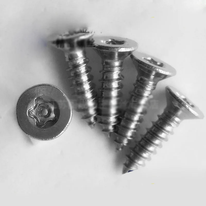 M4.8 Pentagonal Star Screw Flat head Security Fives Point Screws Anti