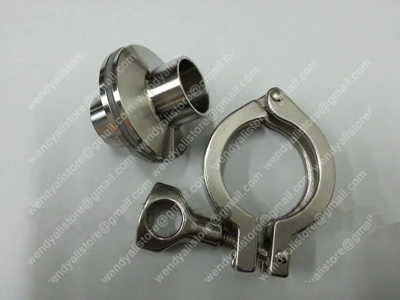 1'' stainless steel 304 tri clamp fittings, sanitary pipe fittings,one tri clamp , two ferrules