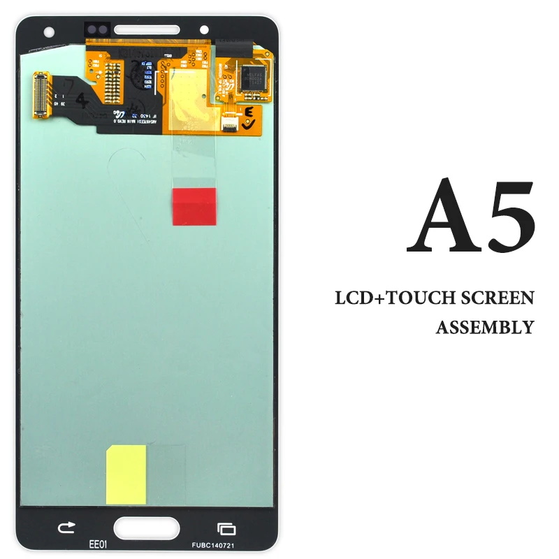 

5.0" AMOLED For A5 2015 LCD Digitizer Display Replacement Spare Parts Touch Assembly A500 A500F A500H Black White Gold
