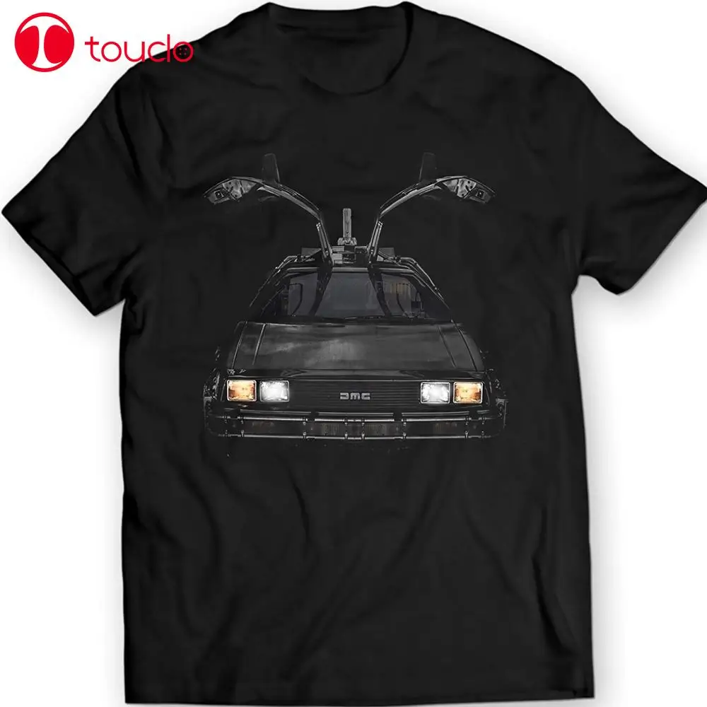 

2019 Short Sleeve Cotton Man Angel Eyes Headlights Delorean Dmc 12 Back To The Future T-Shirt Gift Idea 100% Cotton Sweatshirts