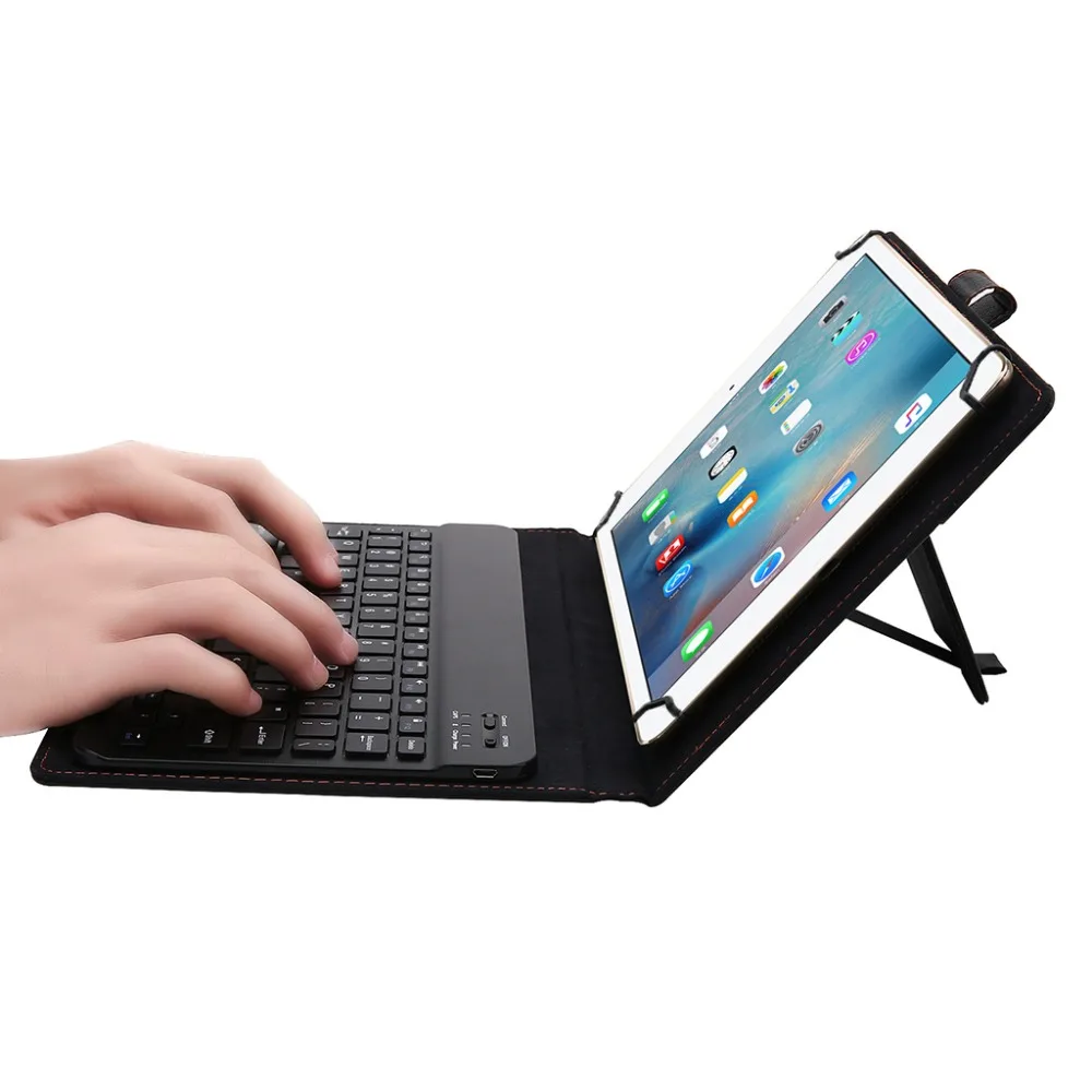 

Folding Bluetooth V3.0 Wireless Keyboard Case Leather Cover Folio Stand For iOS Android Windows System 8.9"-9" Tablet