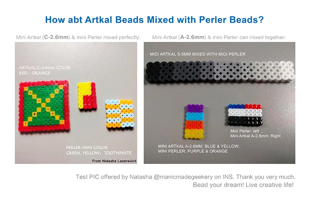 Caixa de Cor Artkal Contas Conjunto Faça Você Mesmo Jóias Moda Kits Perler Hama Brinquedos Cc48 C-2.6mm 48 11 Brinquedos e hobbies