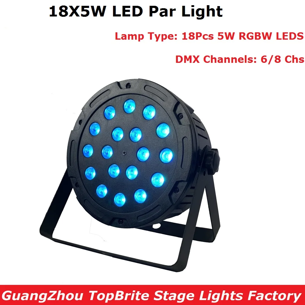 

Light Music LED Par 18X5W Dj Par LED RGBW LED Flat Par Light Wash Disco Light DMX Stage Lighting Effect Wedding Party Lights Dj