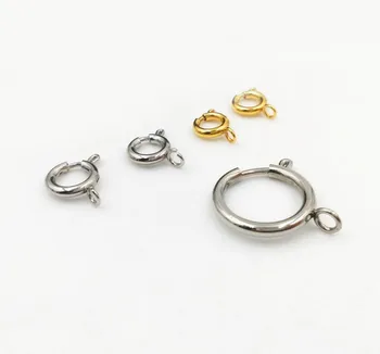 

Stainless Steel Spring Clasps End Connectors Lobster Clasps DIY Crafts Findings for Necklace Jewelry Making Wholesale