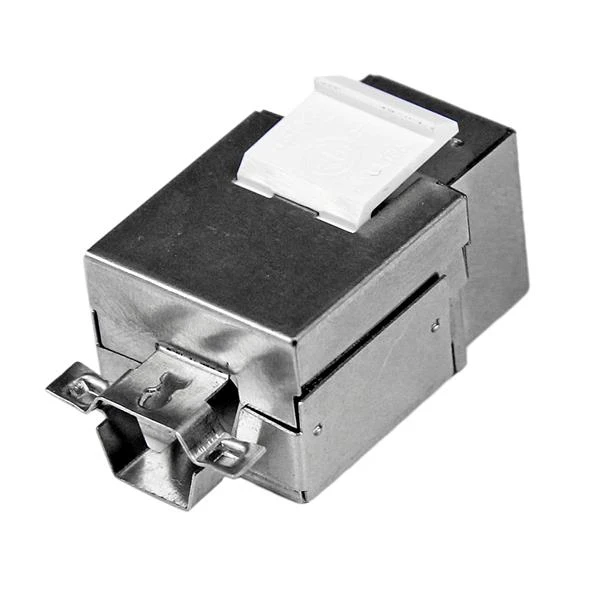 StarTech.com экранированный Cat 6a Keystone Jack RJ45 Ethernet Cat6a стены Джек Уайт 110 Тип белый 21 мм 38 1 16