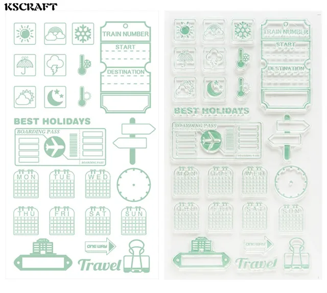 kscraft best holidays transparent clear silicone stamp seal for diy