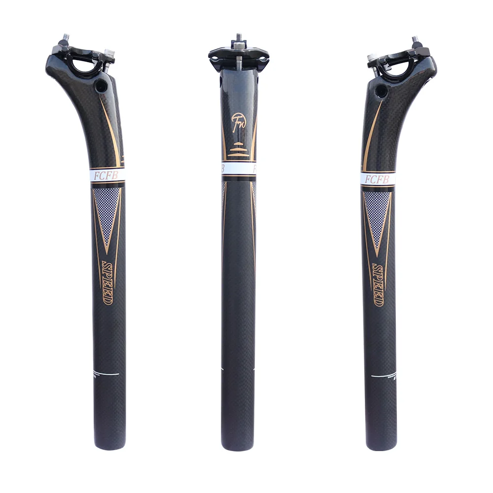 Carbon MTB Road Bike racing Seat post Blade Seatpost 27.2//30.8//31.6*350//400mm