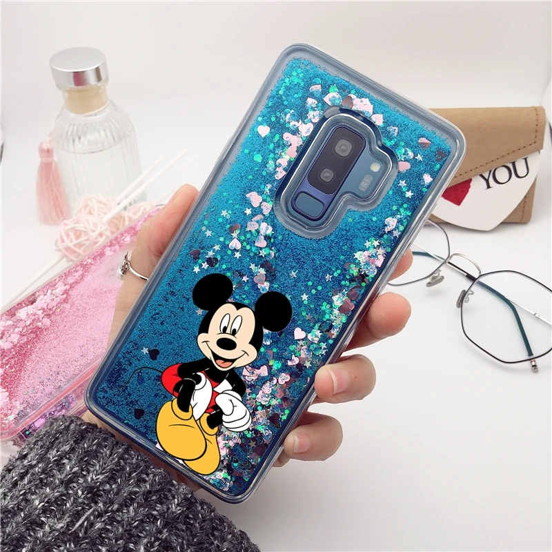 Mickey Blue Мягкий силиконовый чехол с жидкой водой для huawei P30 Pro P20 Lite P10 Plus P9 P8 P Smart mate 20 Lite 10 Pro 9 мультяшный чехол - Цвет: Mickey Blue