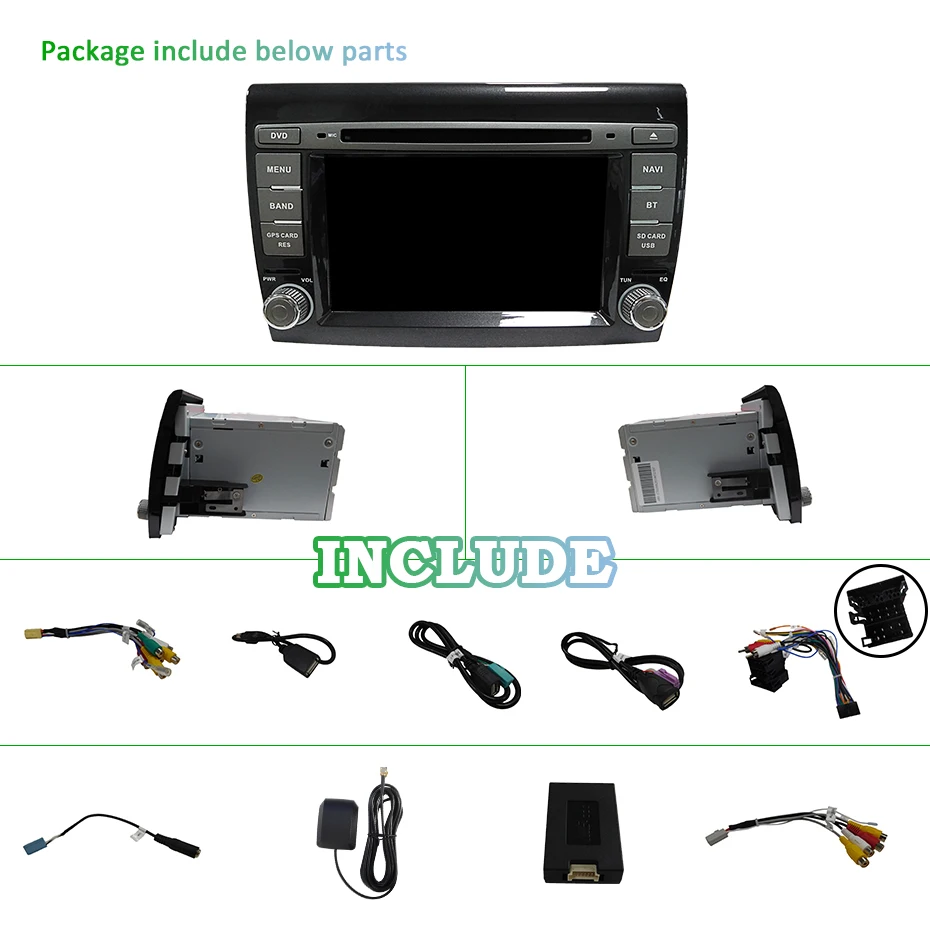 Best DSP IPS 64G Android 9.0 Auto GPS for Fiat Bravo 2007 2008 2009 2010 2011 2012 DVD PLAYER Multimedia Stereos Navigation Radio 2