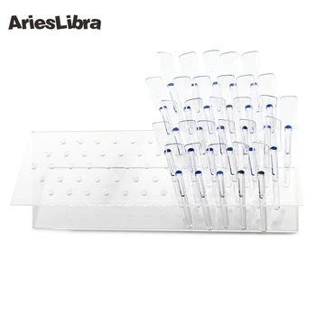

AriesLibra Plastic Nail Art Clear Tips Display Stand Nail Polish Practice Training Tool of Nail Art Working Showing Shelf