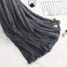 Большое мягкое теплое одеяло из искусственного меха диван двуспальная кровать одеяло 20180910