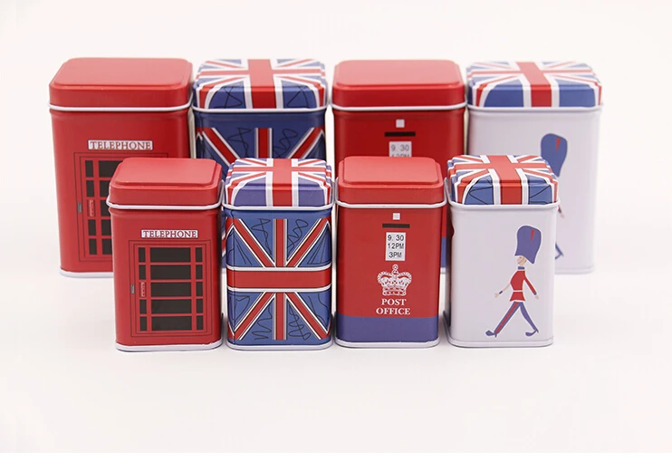 

Free Shipping 10Pcs Larger British Style Tinplate Wedding Candy Box Wedding Favours Gift Boxes Storage Box