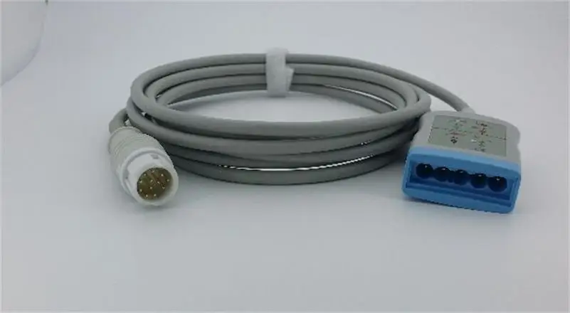 Совместимый hp M1669A M1668A M1663A кабель дальней связи ecg 12 pin к DG type 3 Lead 5 lead 78534C M1001A/B M1002A/B