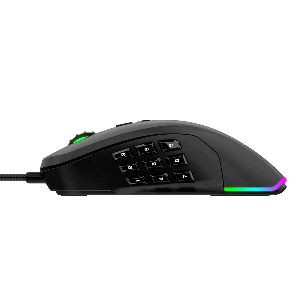 AJAZZ модульная игровая мышь проводная мышь 5000 dpi оптический датчик RGB компьютерная мышь с подсветкой конкурентоспособная Модульная для ПК компьютера