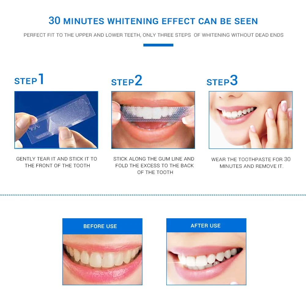 14 пар отбеливающих полосок для зубов, наклейки для отбеливания зубов, уход за зубами, удаление пятен