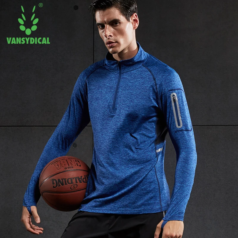 Acheter Hommes Compression Sports collants Long Sleve course T Shirts séchage rapide basket ball Gym hauts entraînement en plein air Sweat Shirts