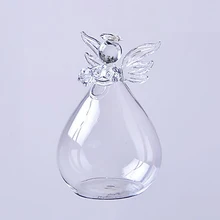 Симпатичное стекло в форме ангела цветок ваза для свешивающихся растений DIY Террариум контейнер офис Домашний декор