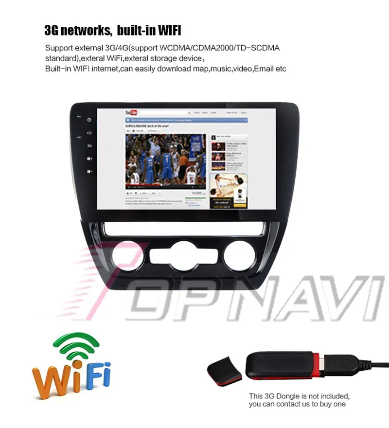 radio doble din For VW Sagitar 2012 Manual