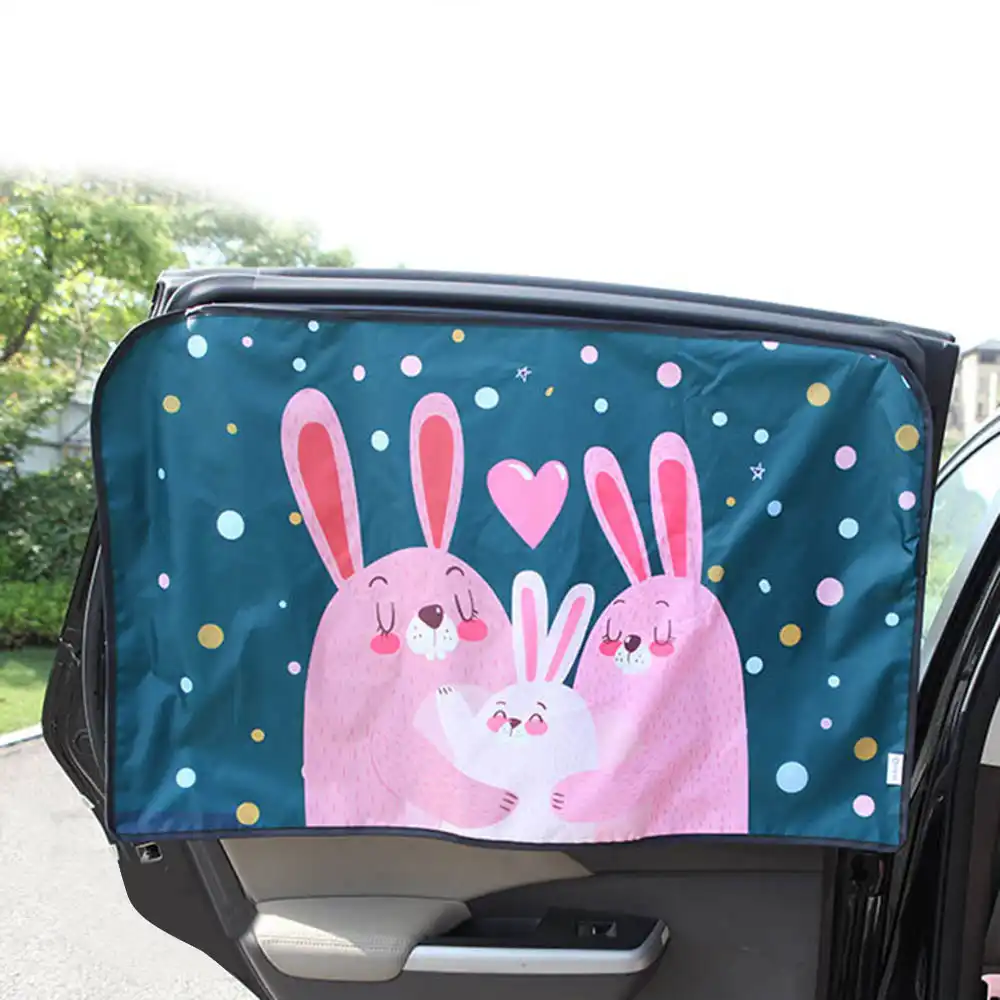 車漫画磁気車のカバー日よけカーテン窓太陽バイザープロテクター用ユニバーサルかわいい サイドウィンドウ サンシェード Aliexpress