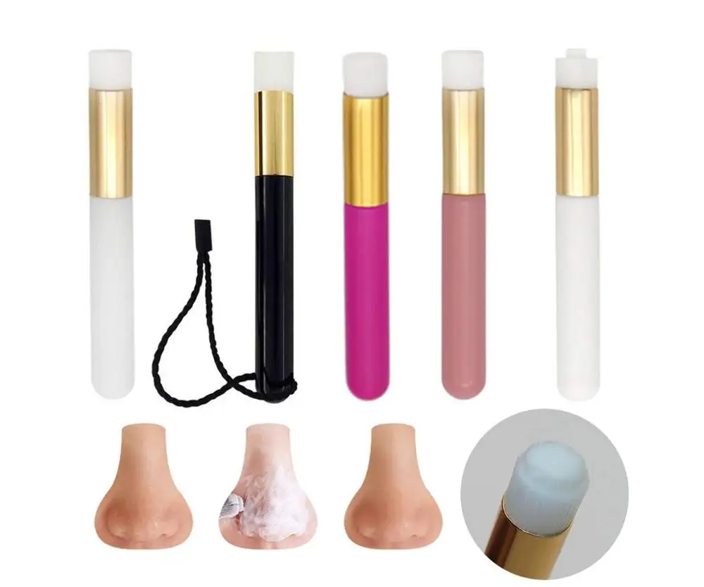 

10/20Pcs Wholesale Deep Cleaning Blackhead Brush Nose Washing Brush Blackhead Cleaner Exfoliating Facial Cleansing Brush Wooden