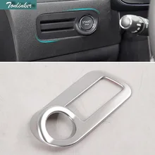 Tonlinker 1 Pcs Car Styling ABS matte one-button engine start stickers Cover Case Stickers For Citroen C4 2016-17 Accessories