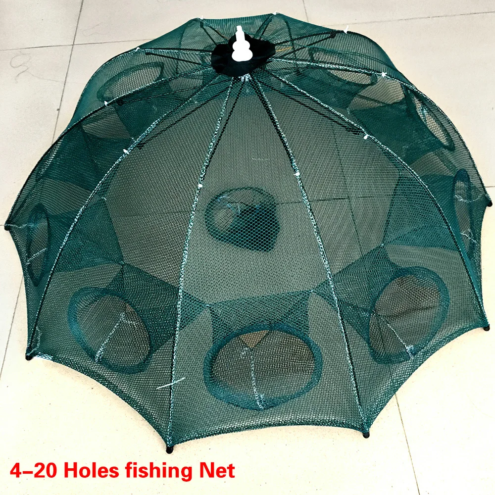

New Automatic Fishing Net Shrimp Cage Nylon Foldable Crab Fish Trap Cast Net Cast Folding Fishing Network