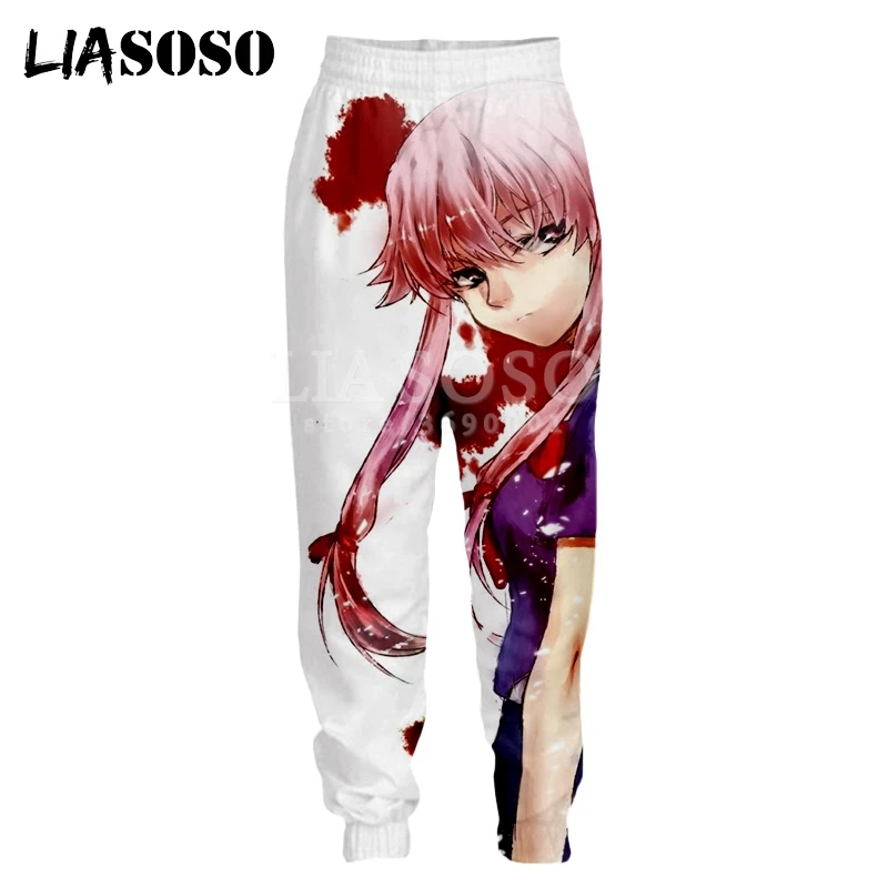 LIASOSO 3d принт унисекс Для мужчин женщин впитывает пот и Штаны дневник будущего