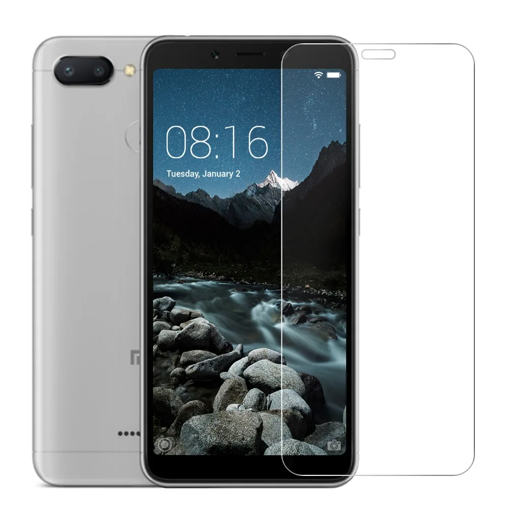 

Tempered Glass For Xiaomi Redmi 6A Screen Protector For Xiao Mi Redmi 6A Front Clear Glass Protective Film Phone Accessory Glass