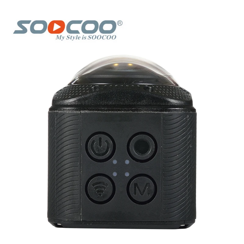 SOOCOO Cube360F Wifi 1080P Full HD 360 градусов панорамная камера 20 м Водонепроницаемая глубина