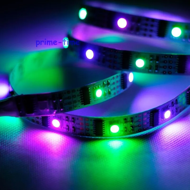 DC5V WS2801 32 светодиодный/M 160 светодиодный, 160 ic, 32 WS2801IC/M, 5 м 5050 SMD IP20-Водонепроницаемый WS2801 адресуемых Светодиодные ленты 12 мм белый PCB