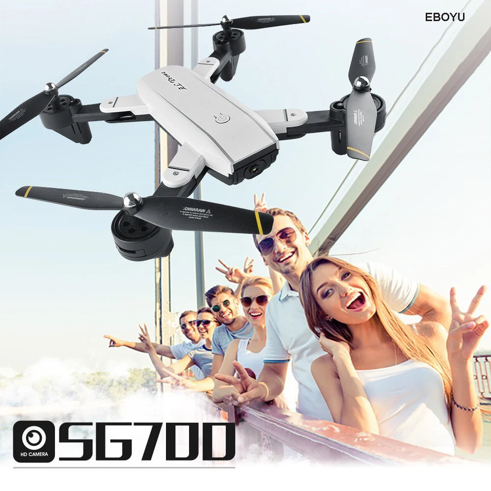 EBOYU SG700 0.3MP/2.0MP HD Камера Wi-Fi FPV Складная 6 оси гироскопа оптического потока позиционирования высота держать Квадрокоптер с безголовым режимом и дистанционным управлением