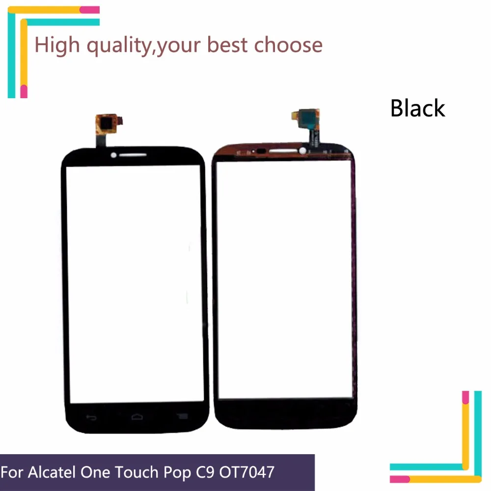 5," для Alcatel One Touch Pop C9 7047 7047D OT7047 сенсорный экран Сенсорная панель сенсорная панель дигитайзер Переднее стекло без ЖК-дисплея